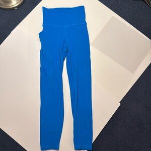 Lululemon bright blue align leggings size 4, 25in